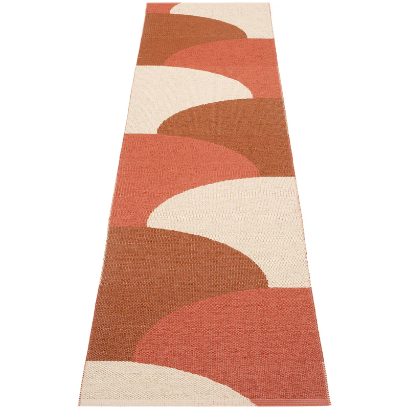 Hill Teppe 70x270 cm, Brick / Rust / Cream