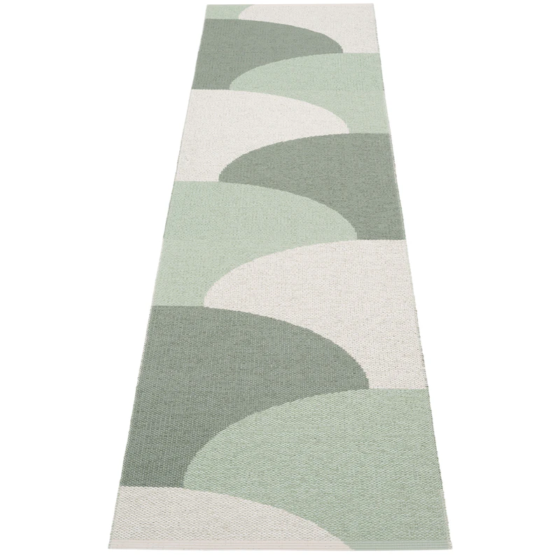 Hill Teppe 70x270 cm, Army / Misty Mint / Fossil Grey