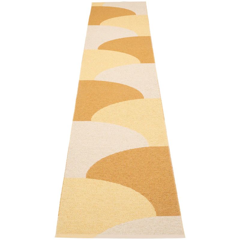 Hill Teppe 70x360 cm, Ochre / Pale Yellow / Cream