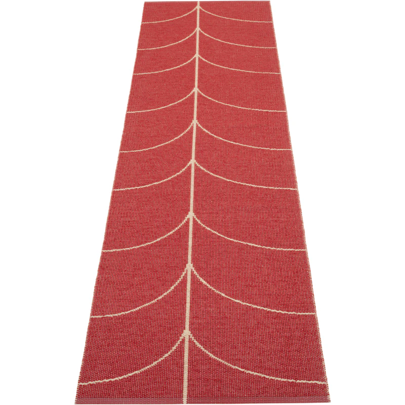 Leif Plastmatte Berry / Beige, 70x270 cm
