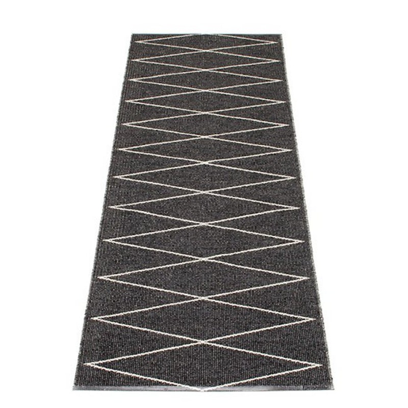 Max Gulvteppe 70x240 cm, Black/Vanilla