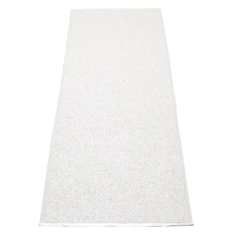 Svea Gulvteppe White Metallic/White, 70x240 cm