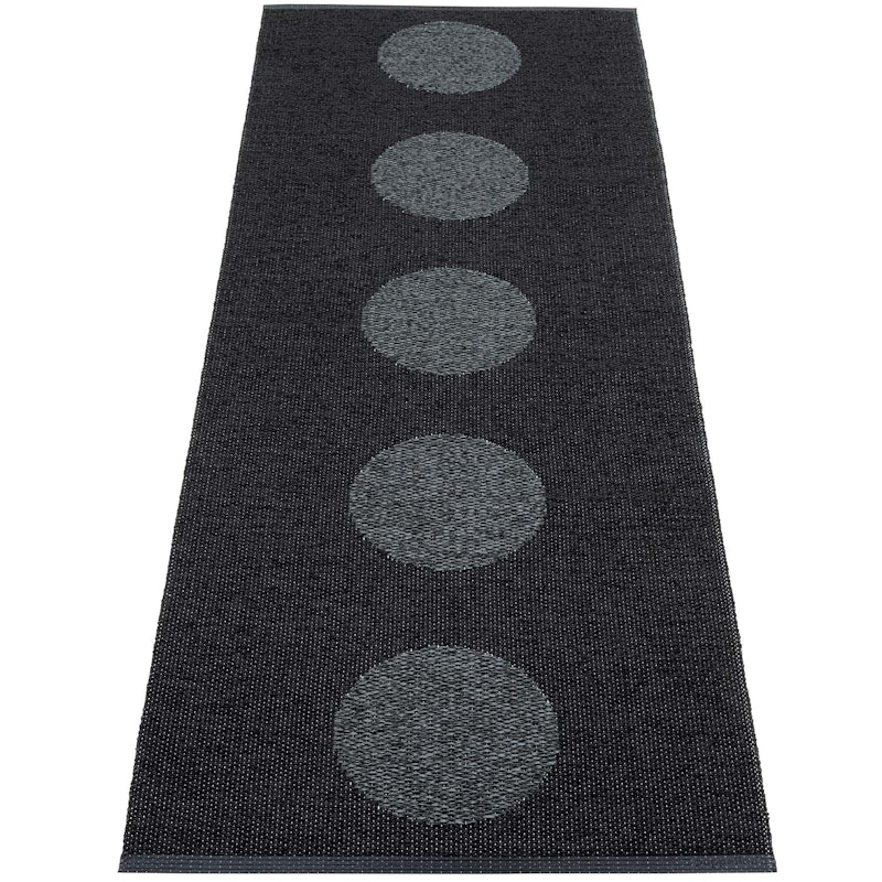 Vera 2.0 Teppe Black / Black Metallic, 70x200 cm