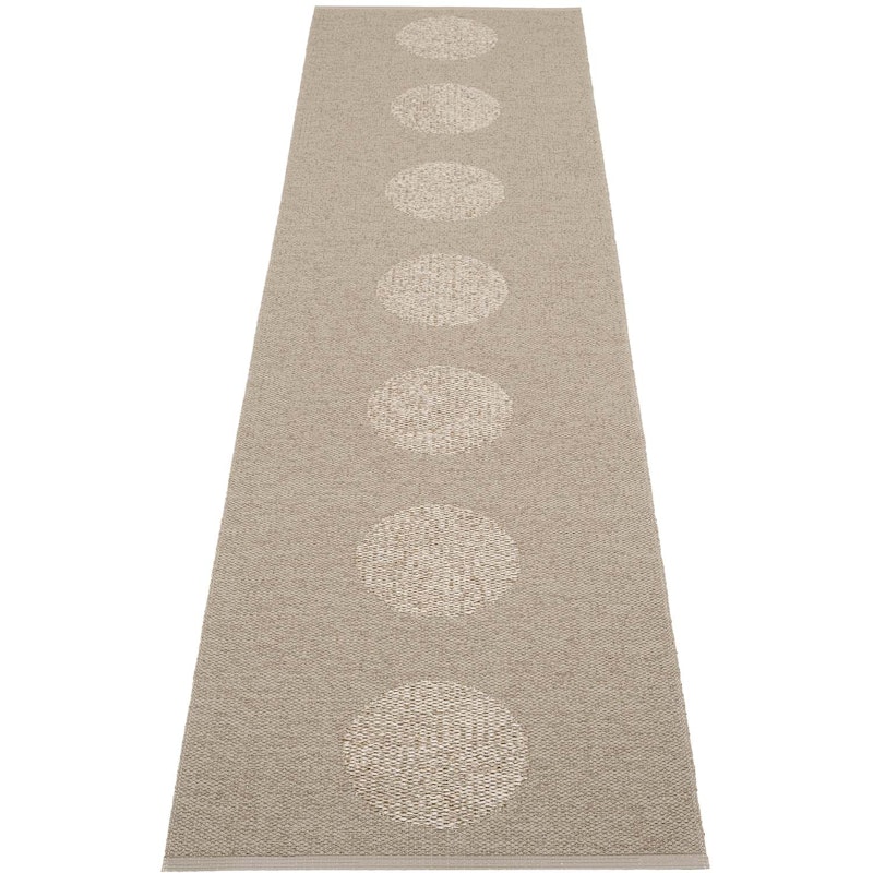 Vera 2.0 Teppe Dark Linen / Linen Metallic, 70x280 cm