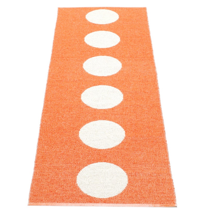 Vera Gulvteppe 70x225 cm, Orange/Vanilla