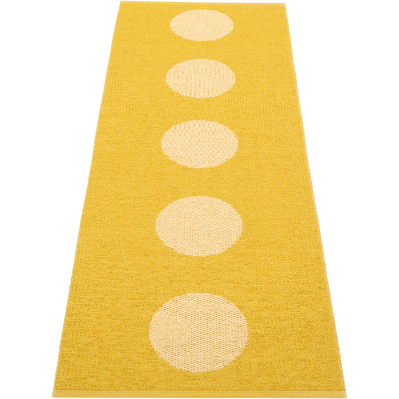 Vera Pop Teppe 70x200 cm, Mustard / Pale Yellow