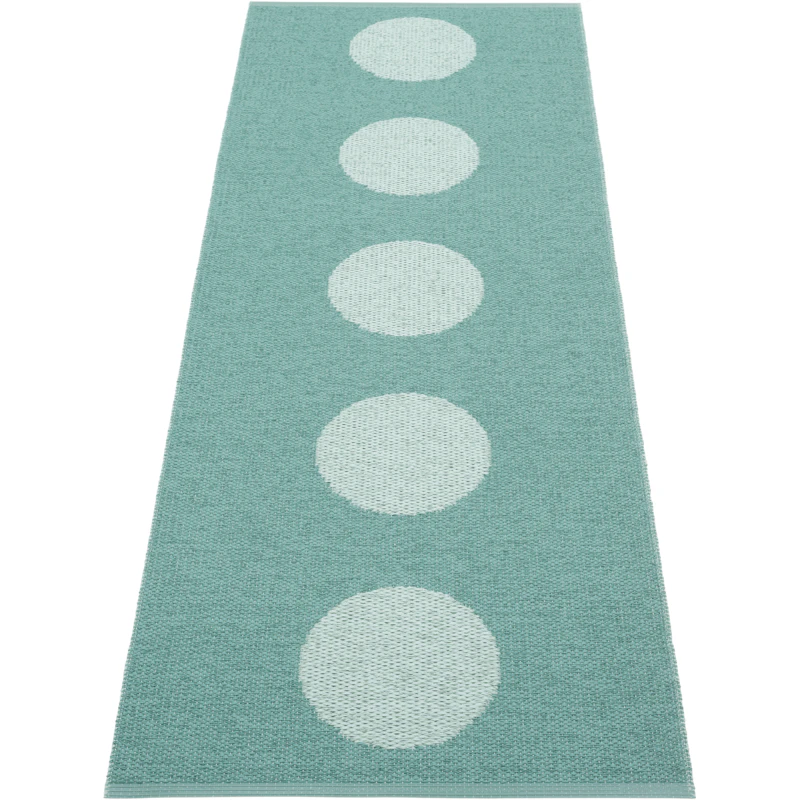 Vera Pop Teppe 70x200 cm, Jade / Pale Turquoise