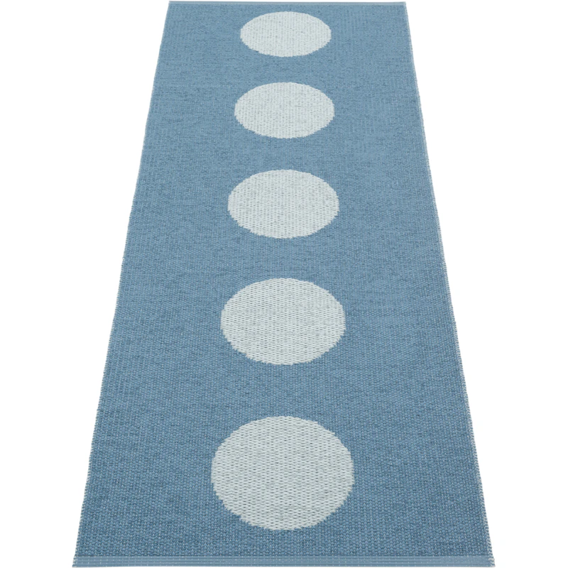 Vera Pop Teppe 70x200 cm, River Blue / Blue Fog