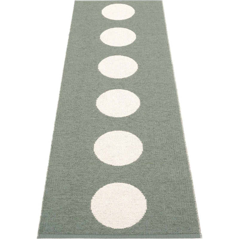 Vera Teppe Army/ Vanilla, 70x225 cm