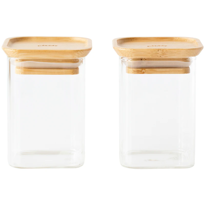 Glasskrukker Med Lokk 2-pk, 2x 24 cl