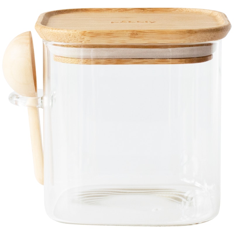 Glasskrukke Med Skje, 80 cl