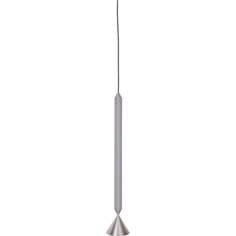 Apollo 59 Pendel, Lysegrå / Polert Aluminium