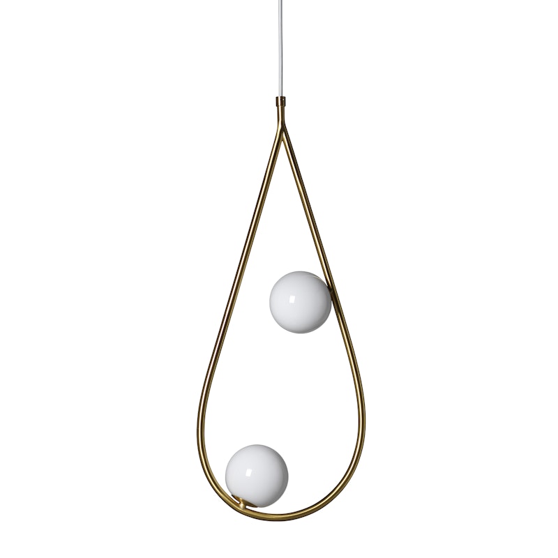 Pearls 65 Taklampe, Messing