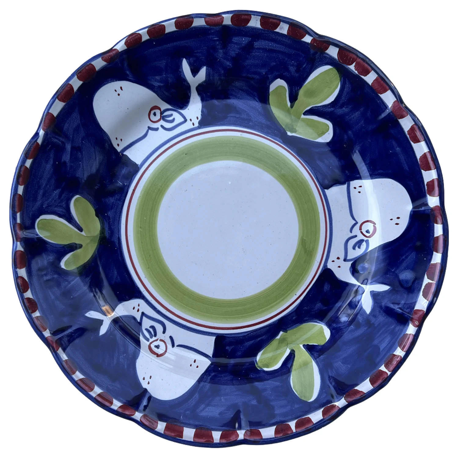 Piccola Home Amalfi Dyp Tallerken 23 Cm  -  Dype tallerkener Keramikk Bl&aring; - PT23TV-A-EB-BAL