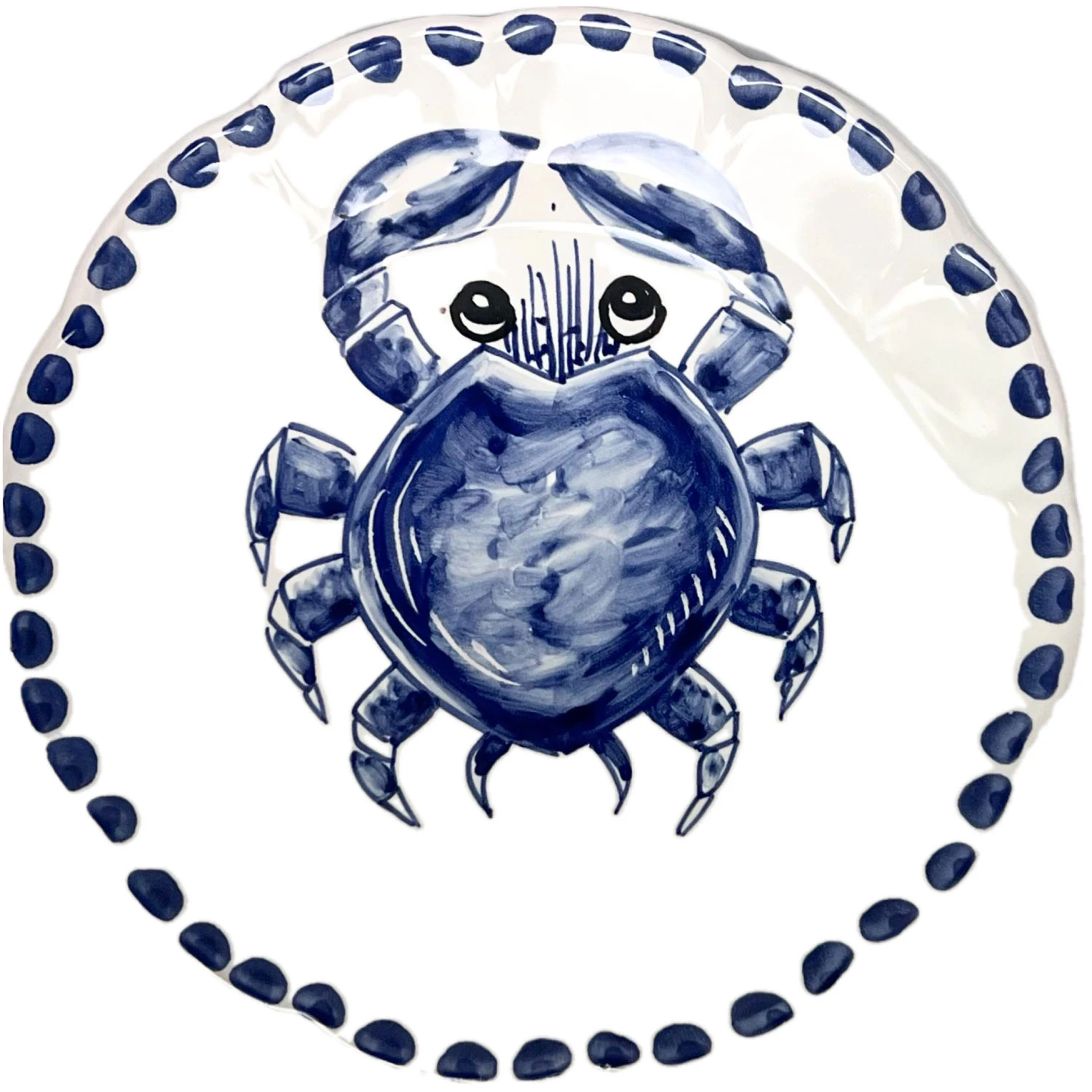 Piccola Home Marina Salattallerken 20 Cm -  Asjetter Keramikk Bl&aring; - PT20TV-MAR-GR