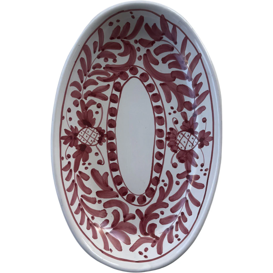 Piccola Home Positano Serveringsfat 26 Cm  -  Serveringsfat Terrakotta R&oslash;d - OV26TV-A_PO-ROSSO