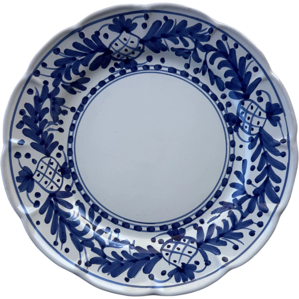 Piccola Home Positano Tallerken 26 Cm - Tallerkener Terrakotta Bl&aring; - PT2600-PO-BLUE