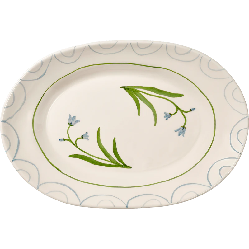 Cottage Flower Serveringsfat Blue Bell 26 cm