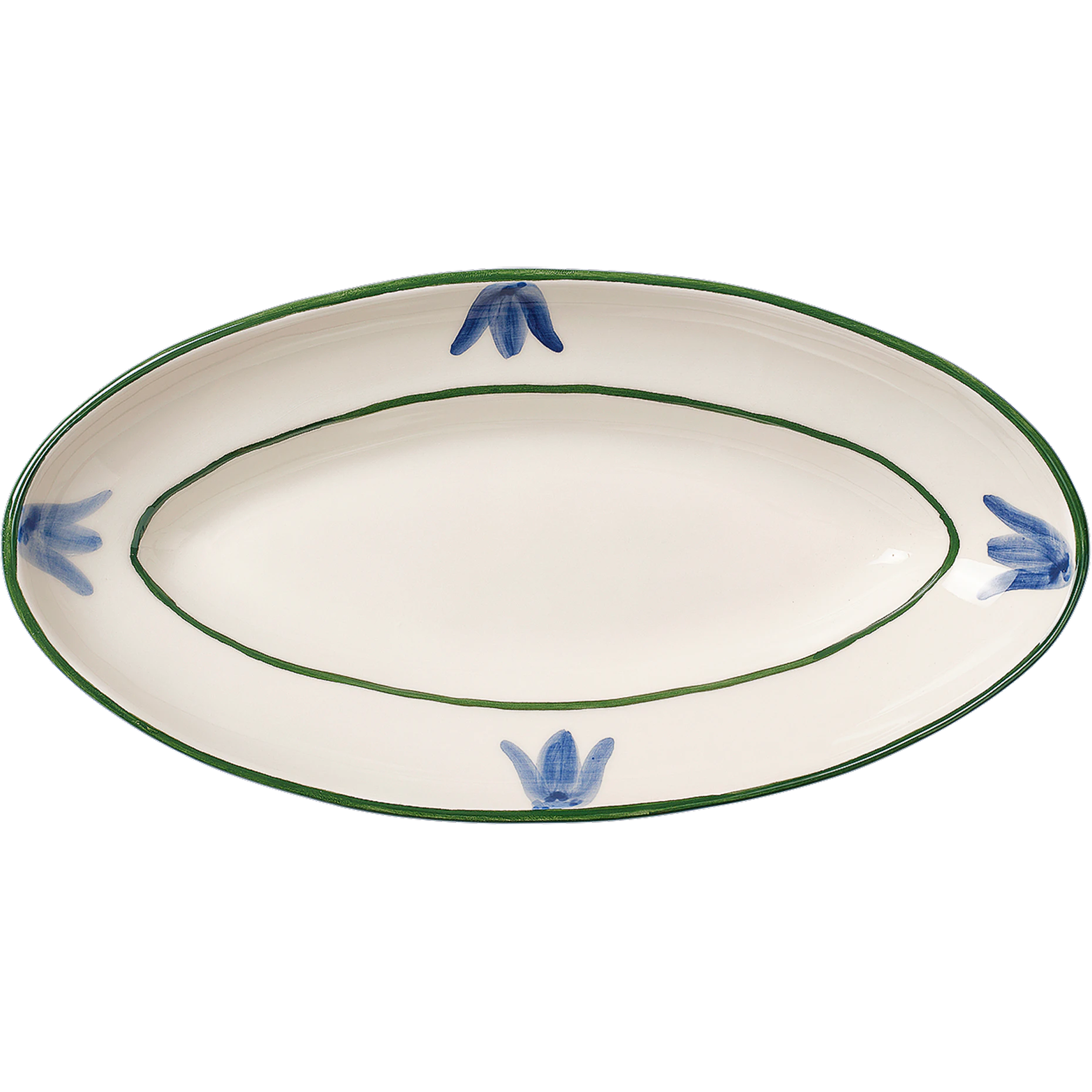 Pick a Poppy Cottage Flower Serveringsfat Blue Bell 13 Cm -  Serveringsfat Fajanse Bl&aring; - C20132506SS26-474