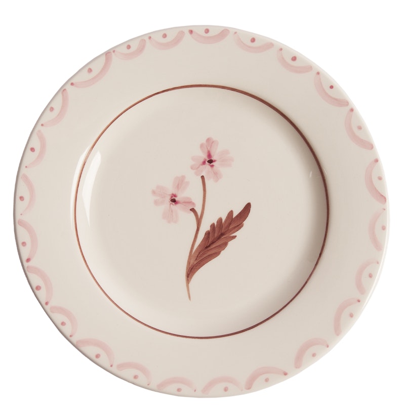 Cottage Flower Sidetallerken 22 cm, Light Pink