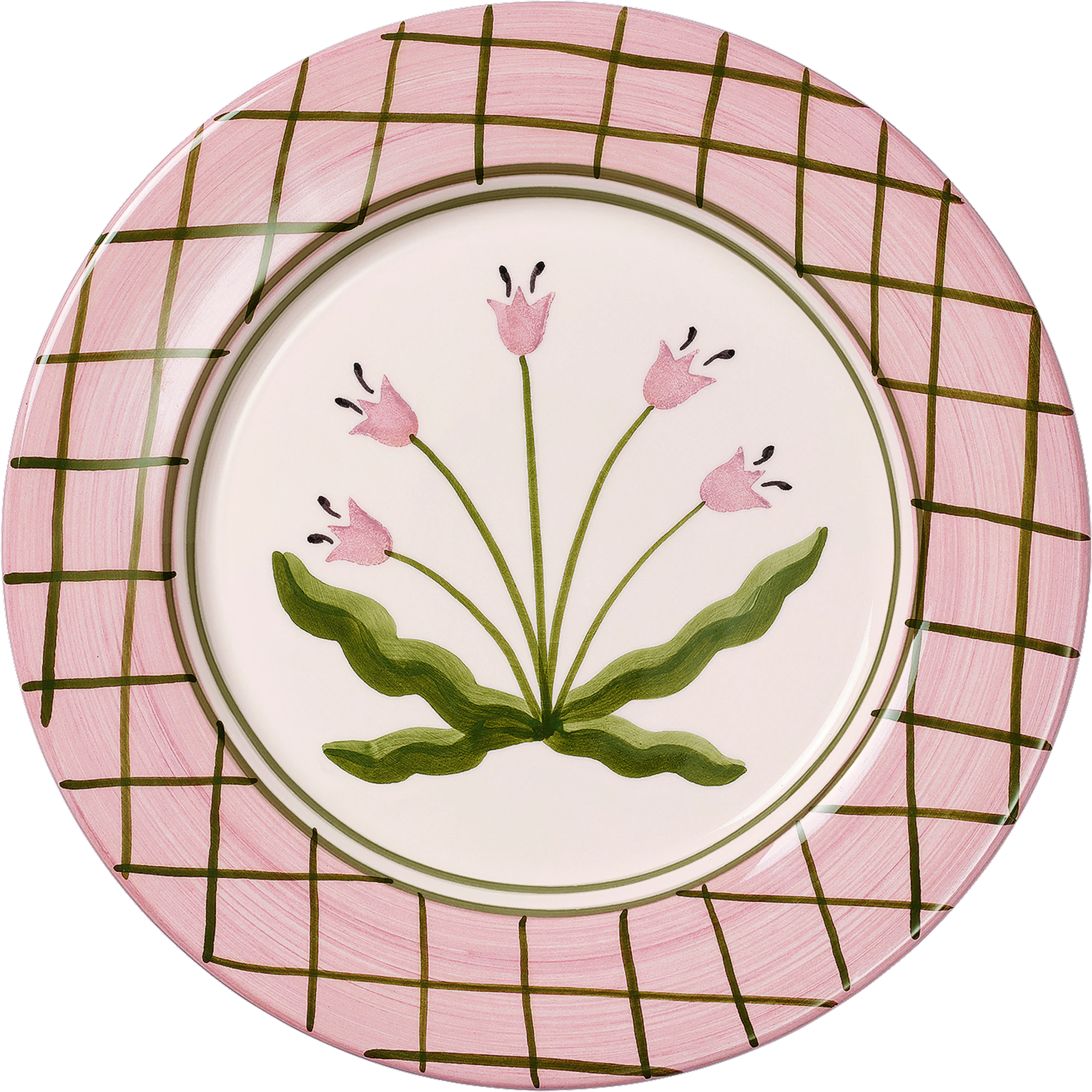 Pick a Poppy Tulip Middagstallerken Madelen M&ouml;llard x  28 Cm  -  Tallerkener Fajanse Rosa - C012712SS26-482