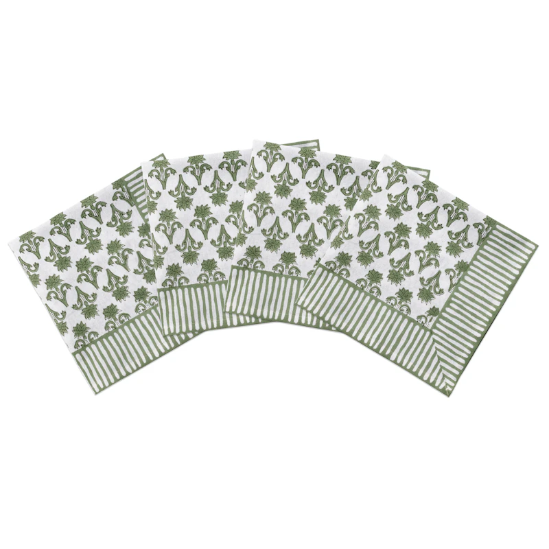 Lily Serviett 45x45 cm 4-pk, Grønn