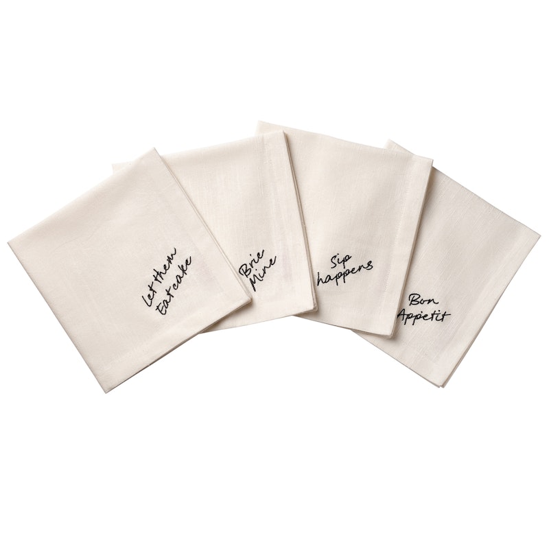 Quote Bomullsservietter 45x45 cm 4-pk, Sort