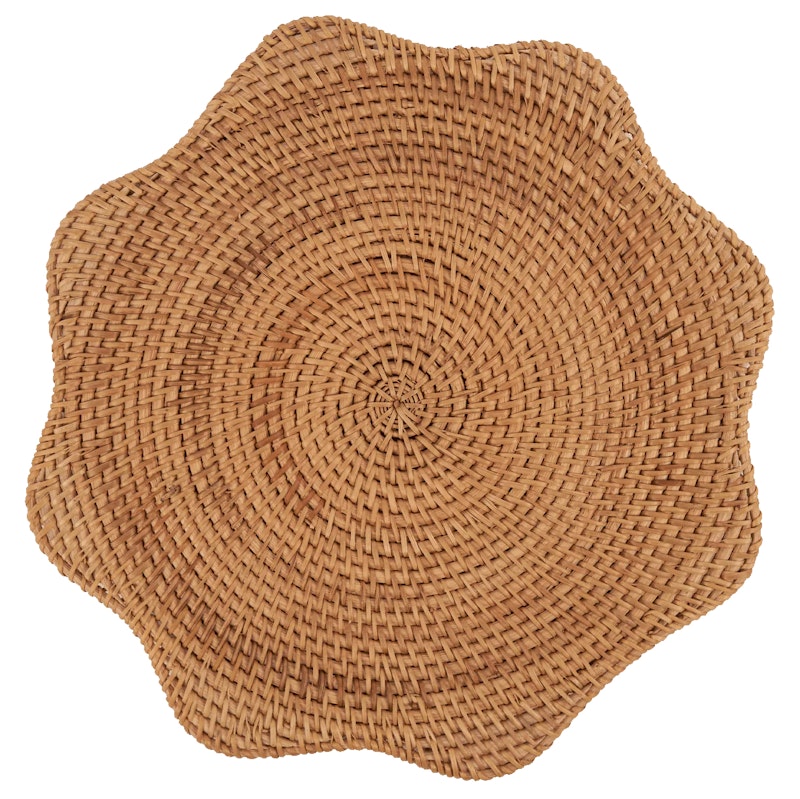 Scallop Bordmatte Rotting 36 cm, Naturlig