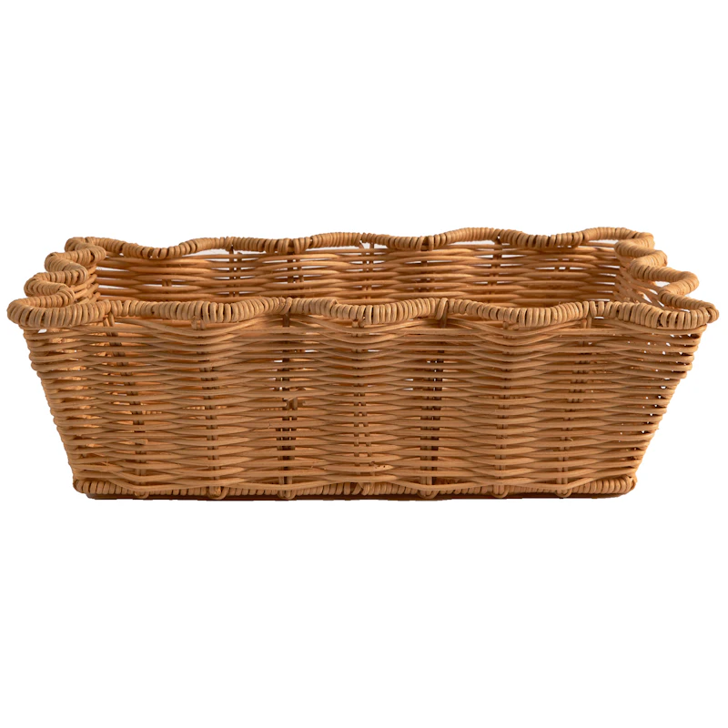 Scallop Kurv 20x30 cm, Naturlig