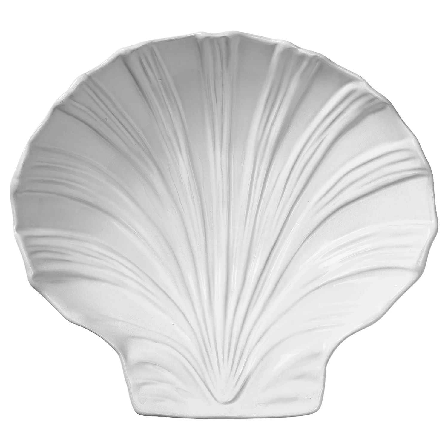 Pick a Poppy Shell Sk&aring;l Large  -  Serveringssk&aring;ler Steingods Hvit - C26313511SS25-279