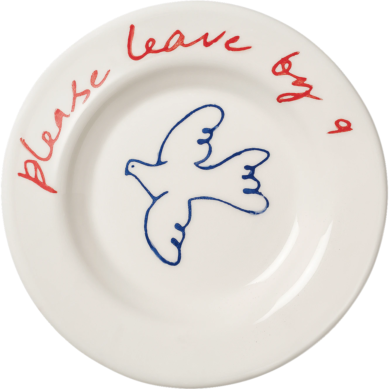 Pick a Poppy Bird Tapas Plate 15 Cm Blue -  Asjetter Fajanse Bl&aring; - C251501SS26-465