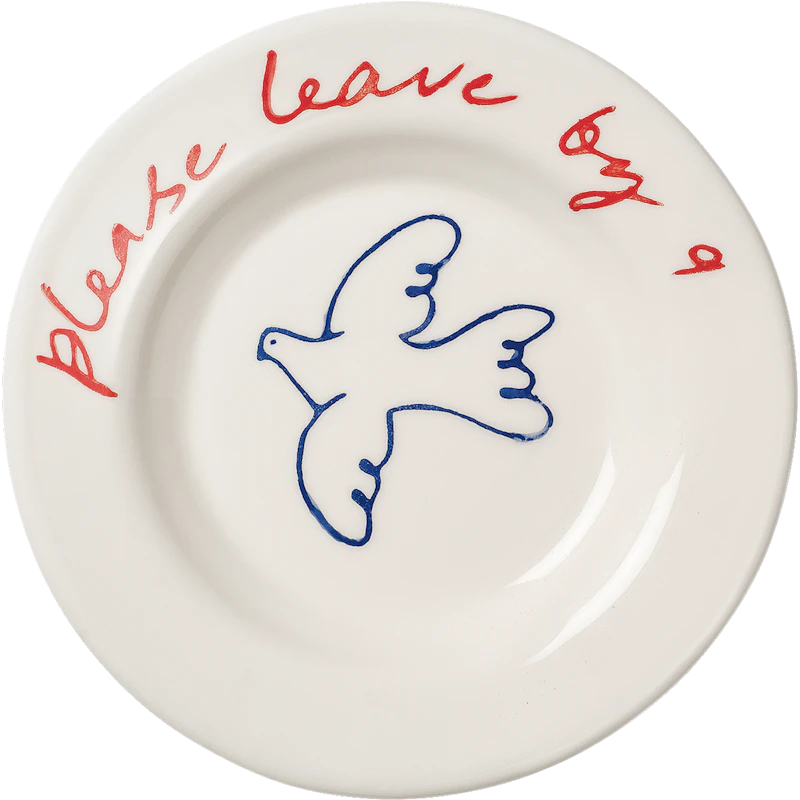 Bird Tapas Plate 15 cm, Blue