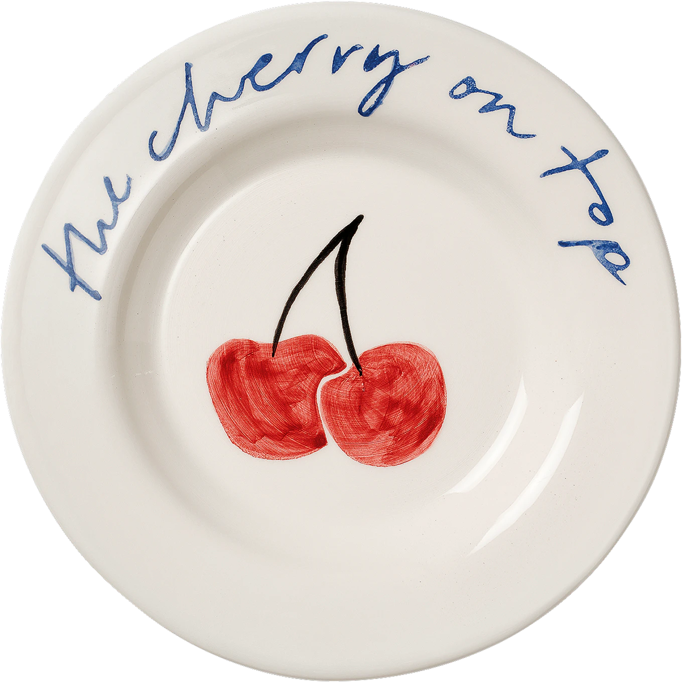 Pick a Poppy Cherry Tapas Plate 15 Cm Red -  Asjetter Fajanse R&oslash;d - C251513SS26-472