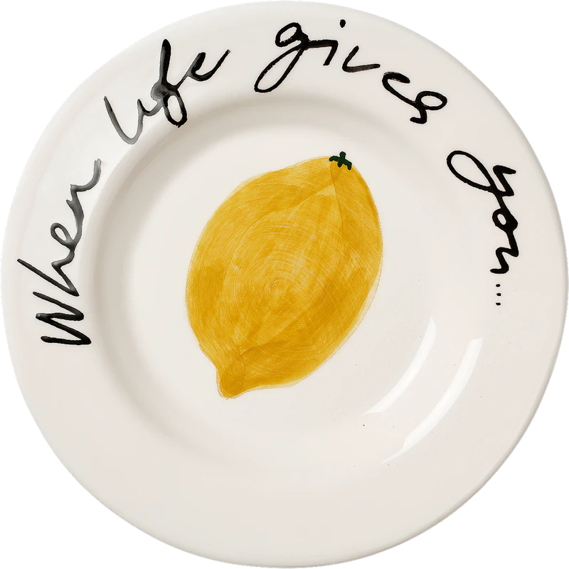 Lemon Tapas Plate 15 cm, Yellow