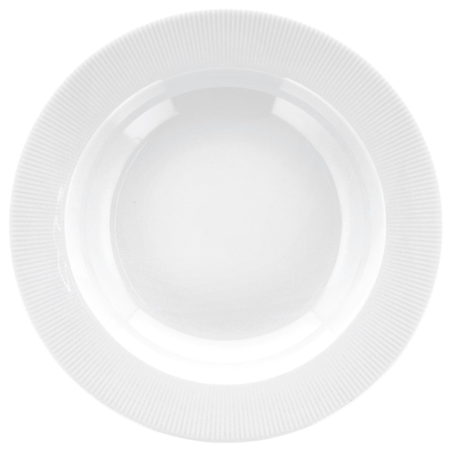 Pillivuyt Eventail Dyp Tallerken 22 Cm -  Dype tallerkener Porselen Hvit - 31431