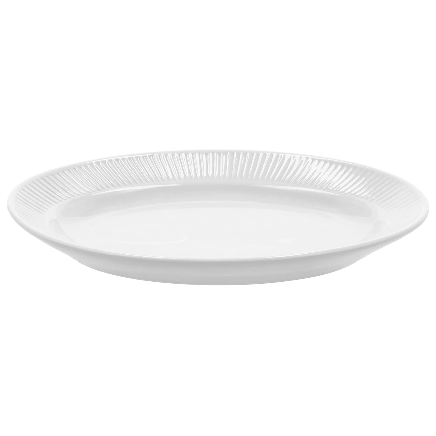 Pillivuyt Pliss&eacute; Serveringsfat  19x28 Cm -  Serveringsfat Porselen Hvit - 37411