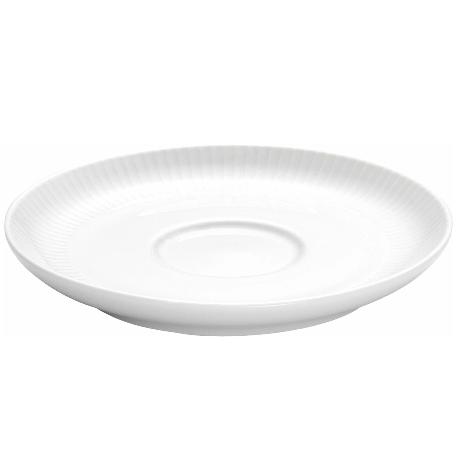 Pillivuyt Pliss&eacute; Tallerken &Oslash;13 Cm  -  &Oslash;vrige Fat & Tallerkener Porselen Hvit - 19686