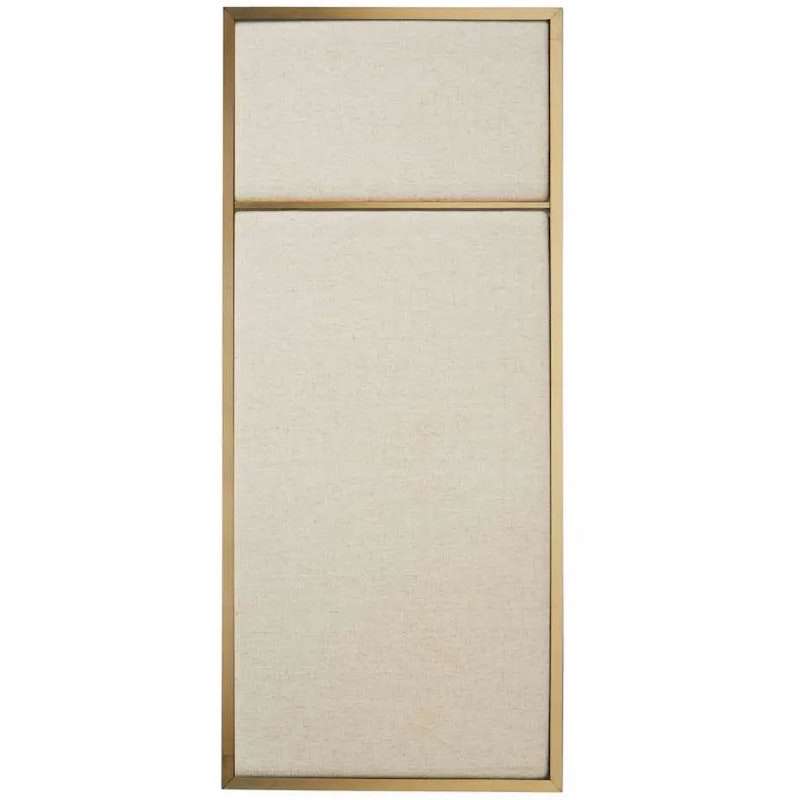 Nouveau Pin Oppslagstavle Liten, Messing / Canvas