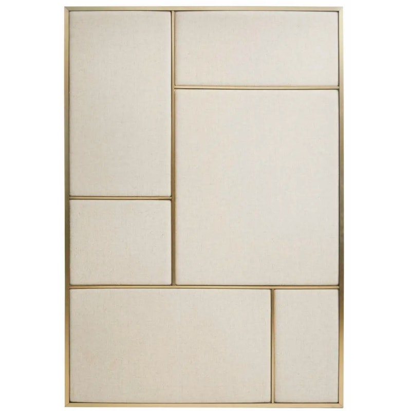 Nouveau Pin Oppslagstavle Stor, Messing / Canvas