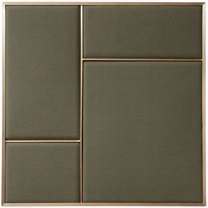 Nouveau Pin Oppslagstavle Medium, Messing / Oyster Grey