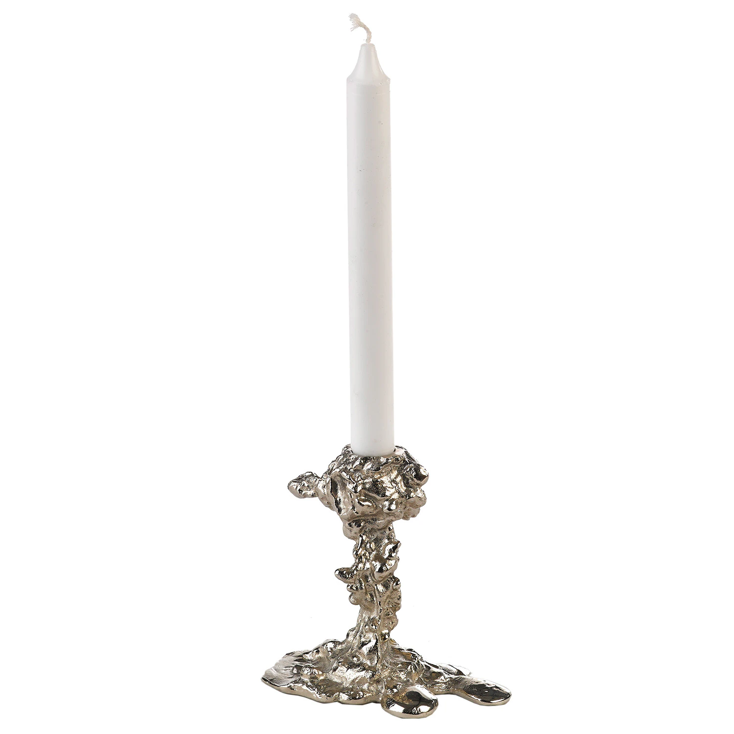 Polspotten Drip Candle Holder S -  Lyslykter Metall Silver - 390-225-045