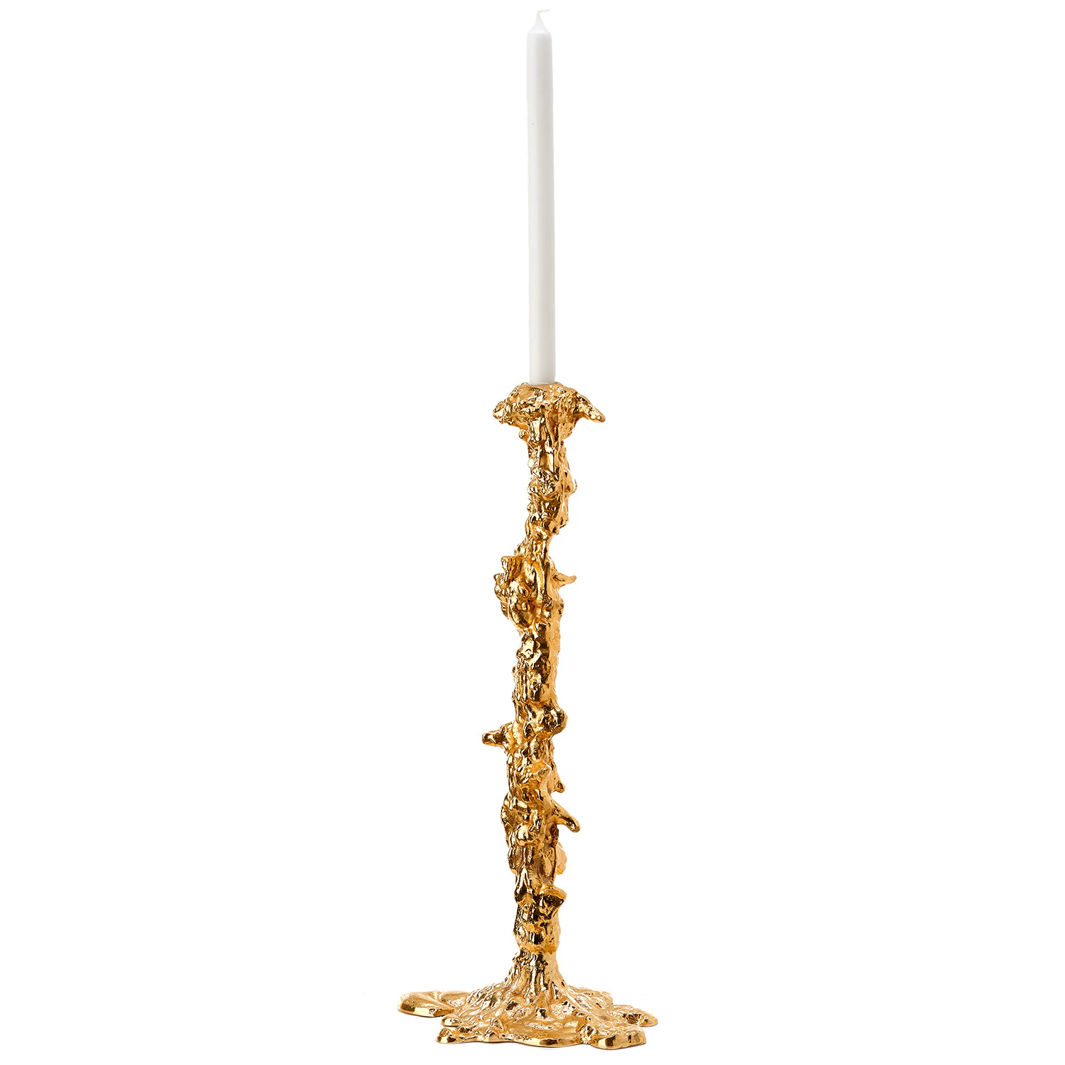 Polspotten Drip Candle Holder Gold Xxl -  Lyslykter Metall Gull - 390-225-135
