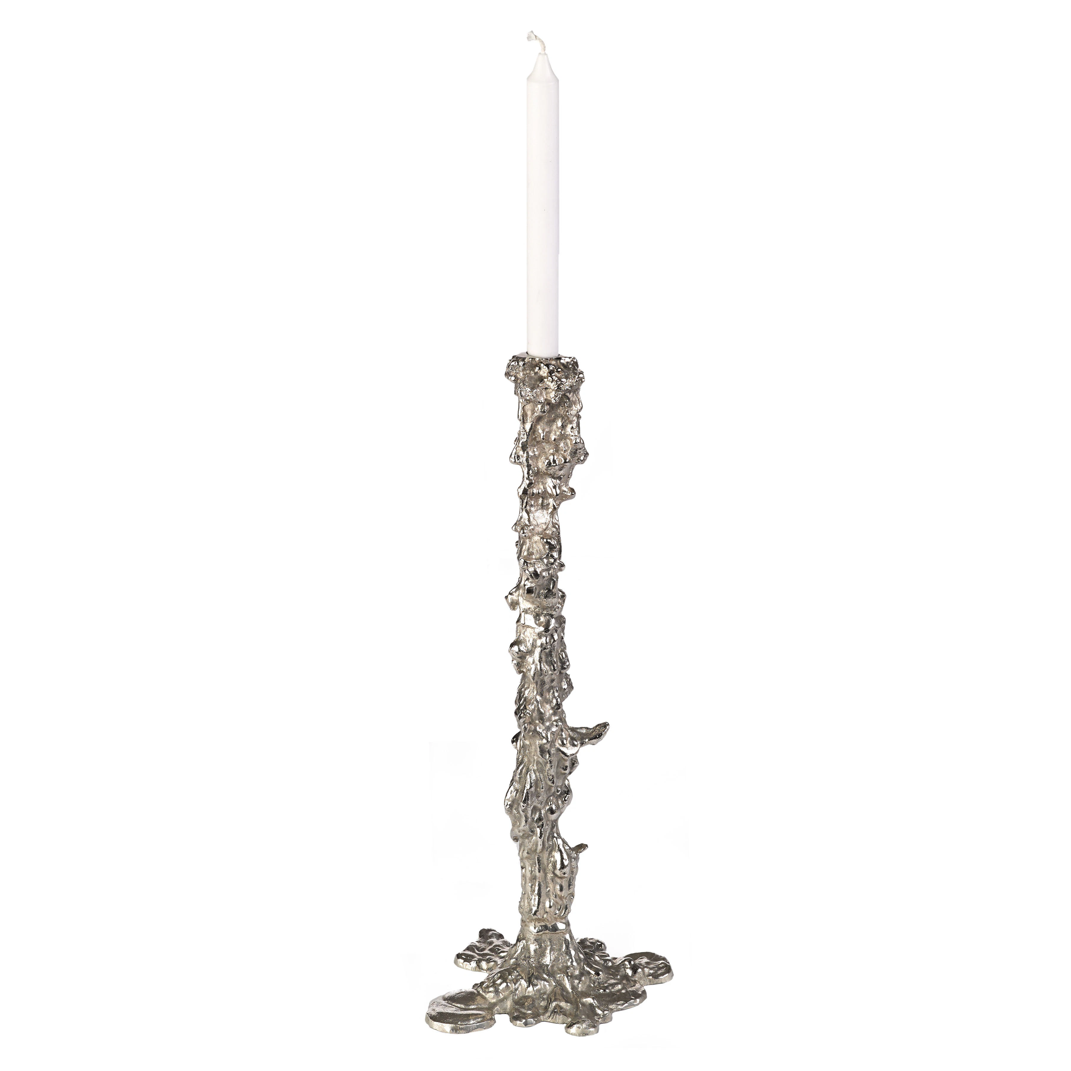 Polspotten Drip Candle Holder Xxl -  Lyslykter Metall Silver - 390-225-049