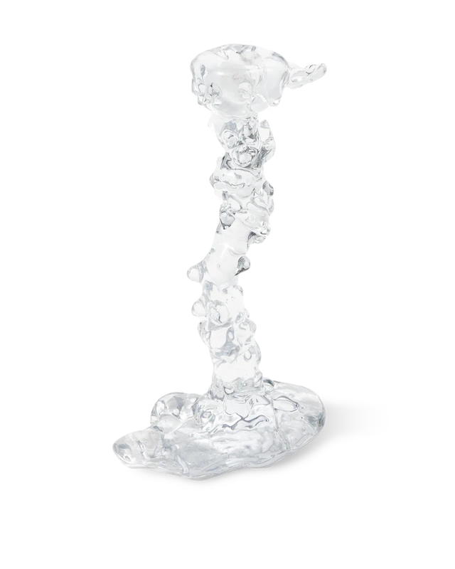 Polspotten Drip Lysestake  L / 25 Cm -  Lyslykter Glass Klar - 140-225-077