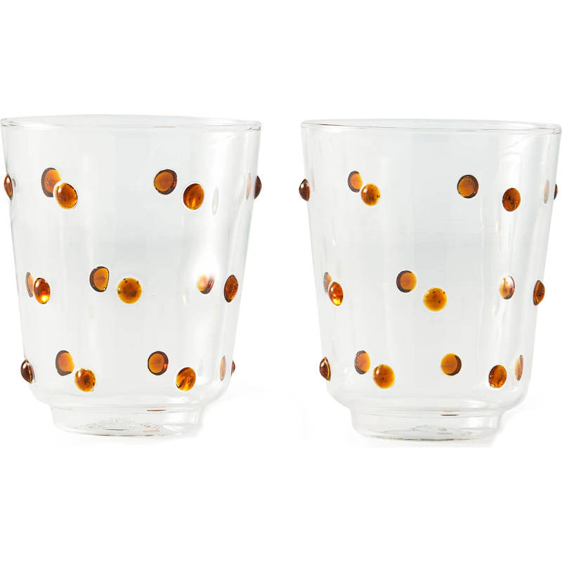 Nob Tumblerglass 2-pk, Amber