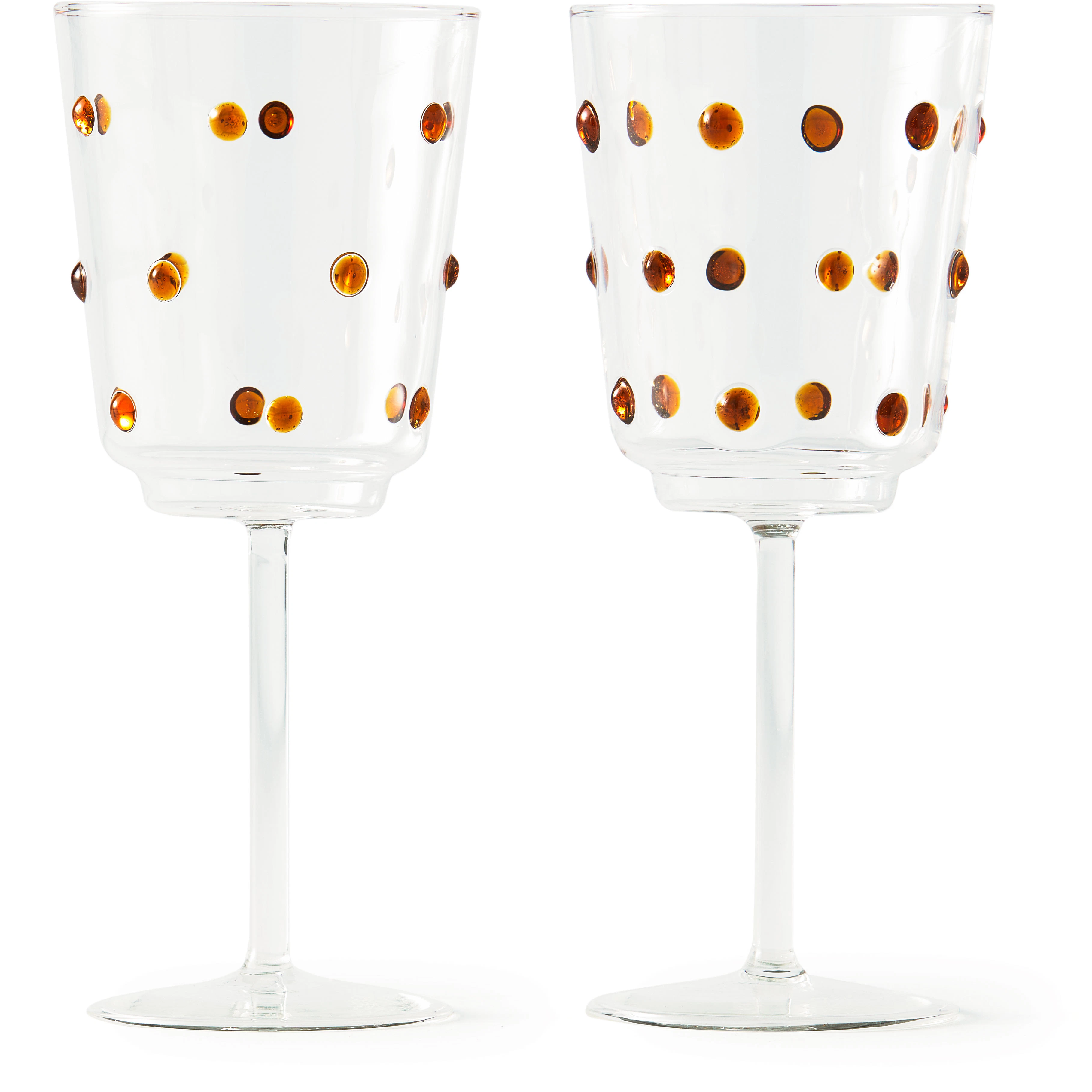 Polspotten Nob Vin 2-pk  -  Vinglass Glass Amber - 140-230-149