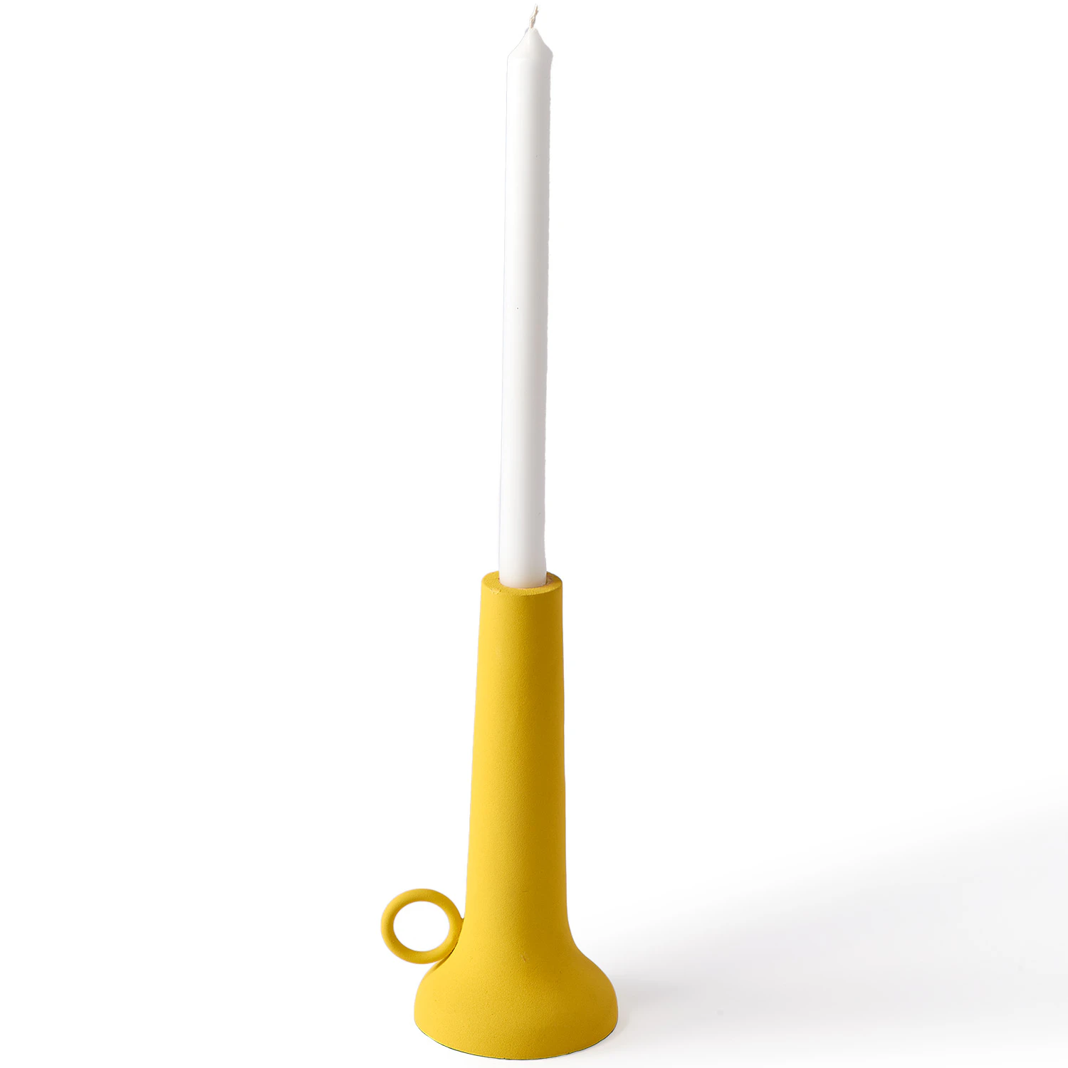 Polspotten Spartan Candle Holder 22 Cm Yellow -  Lyslykter Metall Gul - 300-225-061