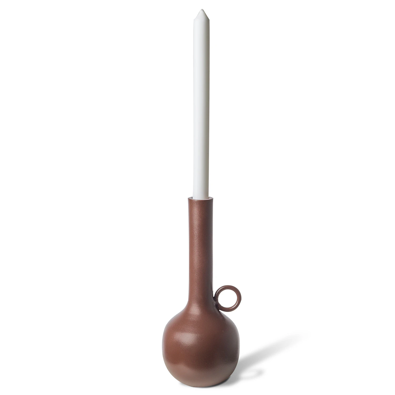 Polspotten Candle Holder Spartan Brown M -  Lyslykter Metall Brun - 300-225-059