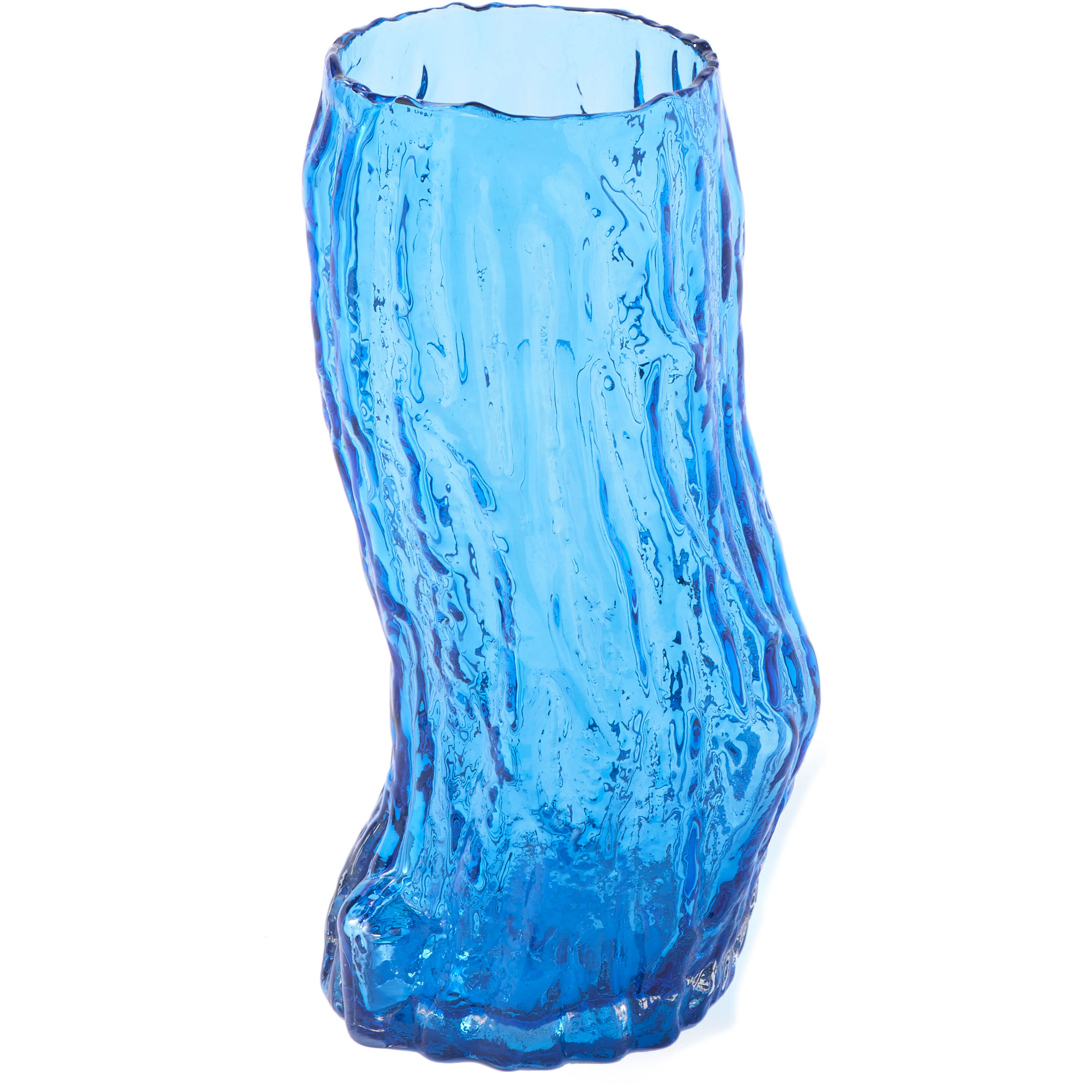 Polspotten Vase Tree Log Blue M Vase M&oslash;rkebl&aring; 44 Cm -  Vaser Glass M&oslash;rk Bl&aring; - 140-205-403