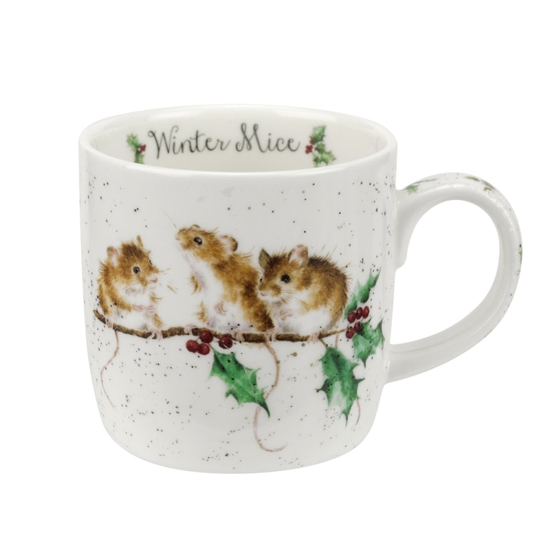 Royal Worcester Wrendale Winter Mice Krus, 31 cl